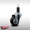 Service Caster 3'' SS Black Poly Wheel Swivel 1-1/4'' Expanding Stem Caster SCC-SSEX20S314-PPUB-BLK-114 - alternate 4